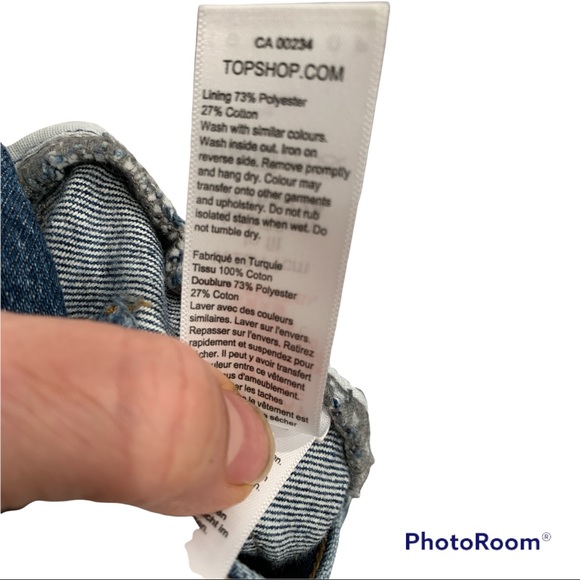 NWT Topshop Balloon barrel jeans high waisted voluminous leg W28 size 6 - Picture 4 of 6